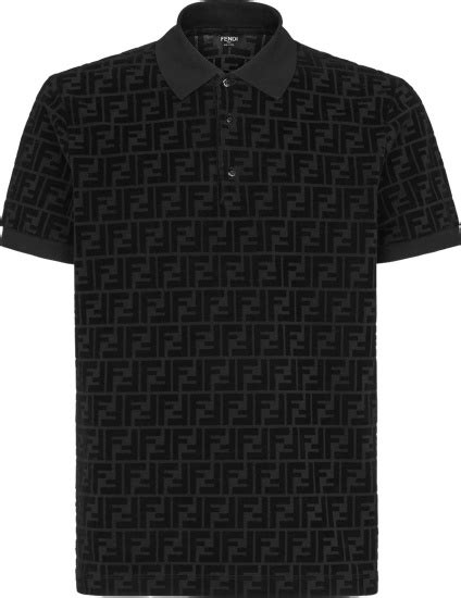 fendi polo t-shirt|fendi polo shirt black.